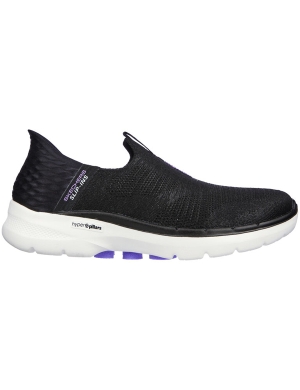 Skechers Slip-ins: GO WALK® 6™ - Fabulous View - Black/Lavender